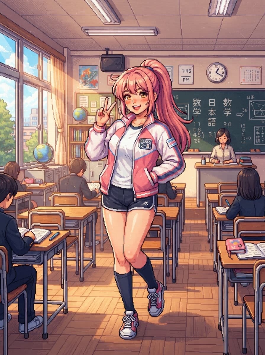 soft moe anime waifu portrait